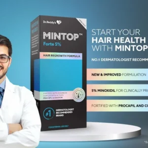 Dr. Reddy's Minoxidil Topical Solution USP 5% Mintop Forte Hair Restore Formula 60ml