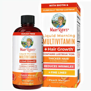 MaryRuth's Liquid Multivitamin+Hair Growth Clinically Tested for Thicker Hair & Facial Wrinkles in Women 450ml