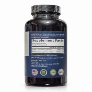 NatureBell Magnesium Citrate – 500 mg – 240 Capsules