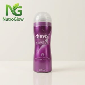 Durex 2-in-1 Massage Gel & Intimate Lubricant – Aloe Vera Soothing Pleasure, 200 ml