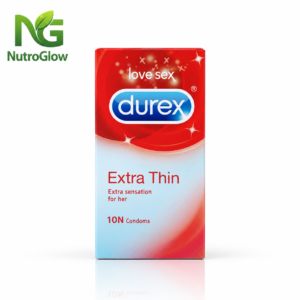 Durex Extra Thin Condoms for Enhanced Sensation – 10 Count